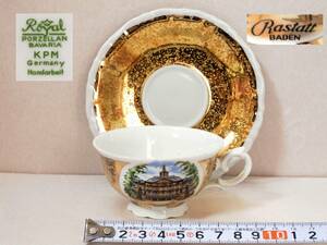 10★Royal PORZELLAN BAVARIA KPM デミタスカップ ソーサー１客 美品