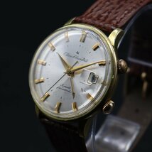 Citizen Alarm Date 4H シチズン アラームデイト フォーハンド ALD15701 手巻 C.G.P 21石 ベル鳴ります 1960年代 デイト 新品ベルト メンズ_画像1