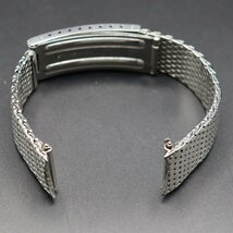 OMEGA オメガ ジュネーブ 純正SSメッシュブレス FF.2031 ●ラグ幅18mm用 ●時計装着で約17.5cm アンティーク メンズ腕時計用 パーツ_画像7