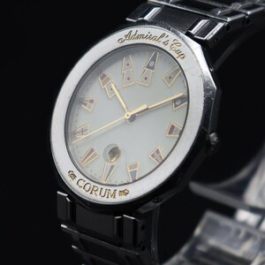 CORUM コルム アドミラルズカップ 99.810.20V550 クォーツ 6時位置デイト スイス製 純正ブレス アンティーク メンズ腕時計