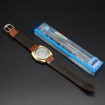 OMEGA De Ville オメガ デビル 自動巻 スクエア GP シャンパンダイヤル 2針 新品革ベルト スイス製 アンティーク メンズ腕時計_画像10