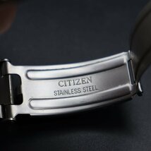 CITIZEN シチズン エコドライブ プロマスター B876-H19187TA ソーラー 不動ジャンク 20BAR アラビア全数字 デイト 純正ブレス メンズ腕時計_画像8