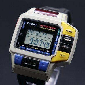希少 CASIO カシオ リストリモートコントローラー CMD-10 クォーツ デジタル リモコン アラームクロノ BAMBIラバーベルト メンズ腕時計