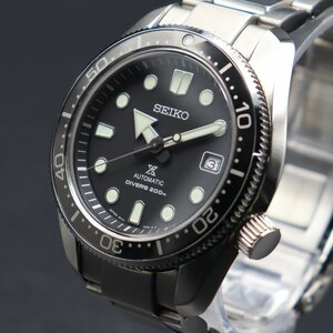 保証残有 美品 SEIKO セイコー プロスペックス ダイバーズ 200M防水 自動巻 6R15-04G0 黒 デイト 純正ブレス 保証書/取説/コマ/箱 メンズ