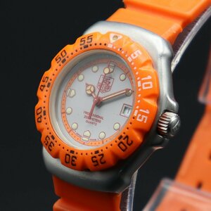 美品 TAG HEUER タグホイヤー フォーミュラ1 プロフェッショナル 200M 不動ジャンク 373.508 クォーツ デイト 純正ラバーベルト メンズ