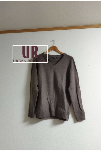 URBAN RESEARCH アーバンリサーチ ニットベスト Vネック ベージュ