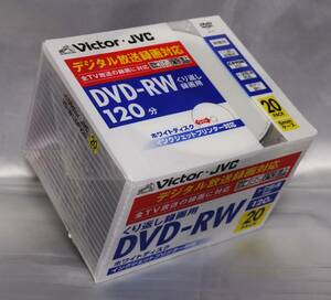 ■Victor・JVC DVD-RW 20枚PACK VD-W120PV20 120分 1-2倍速 CPRM対応 インクジェットプリンター対応 ビクター