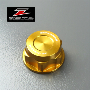 ◇ZETA CNC ステムナット ゴールド M24×30-P1.0 展示品 CB400SF/CBR1000RR等 (ZS58-1104)