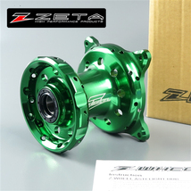 ◇KX250F/KX450F KX125 Z-WHEEL アステライトハブ フロント/グリーン 展示品/ホイールハブ (W41-21114)_画像1