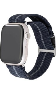 f33 GRAMAS COLORS MARINE NATIONALE STRAP ULTRA エラスティックループ for Apple Watch (49/45/44/42mm)