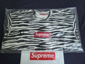 正規品 新品 未開封 FW22 Supreme Box Logo Crewneck シュプリーム ボックス ロゴ クルーネック トレーナー Zebra ゼブラ Large ラージ