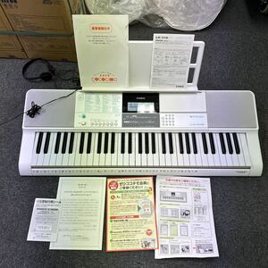 K11 CASIO カシオ LK-516 電子ピアノ 楽器 動作確認済 電源アダプターなし 本体、イヤホンのみ