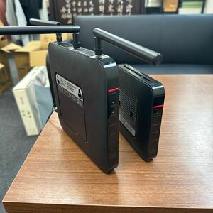 K11 1円〜 BUFFALO バッファロー Wi-Fi 無線ルーター WXR-1750DHP + WSR-300HP エアステーション 通電確認済み