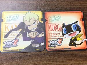 Persona Q2 Sega Collaboration Cafe Cafe Coaster Kanji Tatsumi Morgana Set Set