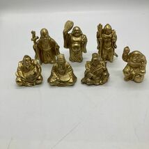 七福神 置物 縁起物 金属製　7点セット_画像1