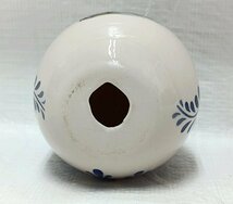 ・希少　フランス　モンサンミッシェル　陶器卵型花絵　オブジェ　ビンテージ_画像7