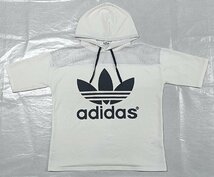 ・JETRAG adidas フード付肩メッシュ半袖Tシャツ　ユニセックス_画像1