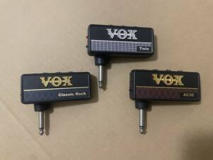 VOX ヘッドホンアンプ　AC30 Twin Classic Rock 通電確認有り　amplug 3つ　まとめ売り