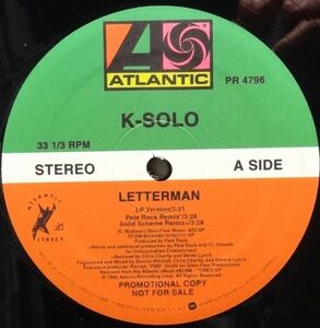 【K-Solo “Letterman”】 [♪HZ]　(R5/12)