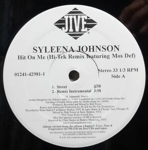 【Syleena Johnson “Hit On Me (Hi-Tek Remix)”】 [♪RQ]　(R5/12)