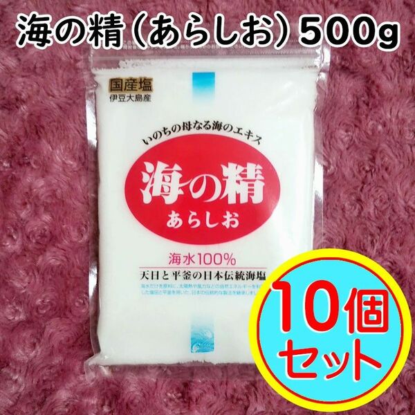 【500g×10袋】斎藤一人さんオススメの自然塩「海の精」あらしお