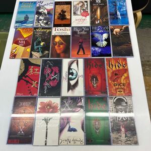 8cmCD XJAPAN YOSHIKI、TOSHI、hide関連　シングルCD22枚セット、ブラケース入り多数、写真に写っているもの全部、管理No.2087