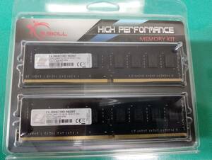 DDR4-2666 8GB×2枚=16GB G.SKILL F4-2666C19D-16GNT DDR4-2666 CL19-19-19-43 1.20V 8G×2 Plug and play 保管品 送230円