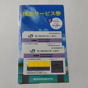 JR東日本株主優待券２枚 (株主サービス券オマケ)