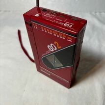 ラジオ○ テープ× ジャンク National RX-1910 GO2 ナショナル ラジオ カセットレコーダー レッド　125152_画像3