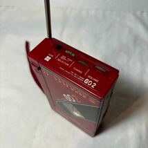 ラジオ○ テープ× ジャンク National RX-1910 GO2 ナショナル ラジオ カセットレコーダー レッド　125152_画像4