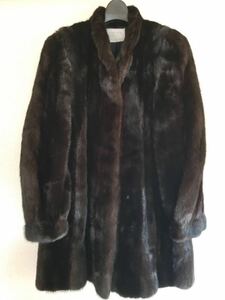 【美品】M1322 Black Jewel ブラックジュエル　MINK ミンク　毛皮コート　毛質艶やか　着丈85cm 身幅110cm 袖丈64cm
