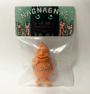 【新品未開封】 NagNagNag 暴力原人 軟質レジン キーホルダー medicom toy hxs izumonster iluilu bemon realhead ソフビ sofubi sofvi 