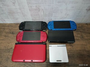 ゲーム機　まとめ　SONY　ソニー　PSP 3000 PSP-3000 Nintendo　ニンテンドー　 3DS LL　ゲームボーイアドバンス　SP ジャンク