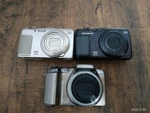 OLYMPUS　オリンパス　MR デジカメ　デジタルカメラ　まとめ　3点　SH-25MR SZ-31MR コンデジ　ジャンク_画像1