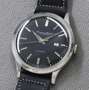 【1円〜／希少モデル／可動品】IWC オールドインター Cal.8531 自動巻 ブラックダイヤル 寄り目デイト 1960年代製 Ref.647A ヴィンテージ