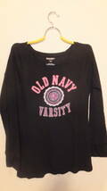 ★OLD NAVY★ オールドネイビー レディーストップシャツ長袖 サイズL　 LADIES TOPS SIZE L　USED IN JAPAN_画像1