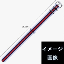 送料無料　腕時計バンド　ラグ幅18ｍｍ　ナイロン　NATOタイプベルト　ホワイト　尾錠　ピンクゴールド　バネ棒　２本付き_画像3