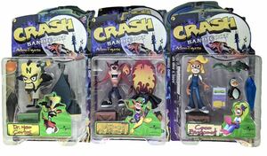 新品未開封 1998年 クラッシュバンディクー アクションフィギュア 9体セット クラッシュ バンディクー　Resaurus Crash Bandicoot Figure 