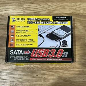 サンワサプライ SATA-USB3.0変換ケーブル　USB-CVIDE3 2.5/3.5インチHDD SSD ドライバー不要 SANWA SUPPLY