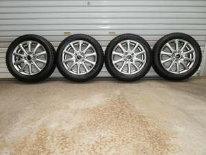 !軽カー 155/65R14 GOODYEAR ICE NAVI/8 21年製 冬タイヤ+14インチホイル4本