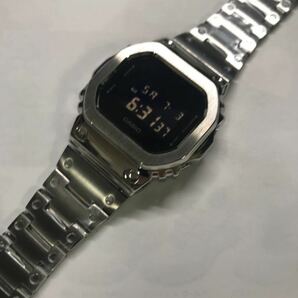 G-SHOCK Gショック ジーショック 5600 CASIO カシオ デジタル 腕時計 dw5600 ステンレスフルメタルカスタム シルバーの画像1
