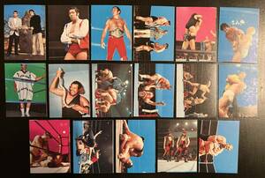  1974 山勝 アントニオ猪木など 17枚セット Antonio Inoki 格闘技 プロレスカード Yamakatsu Wrestling