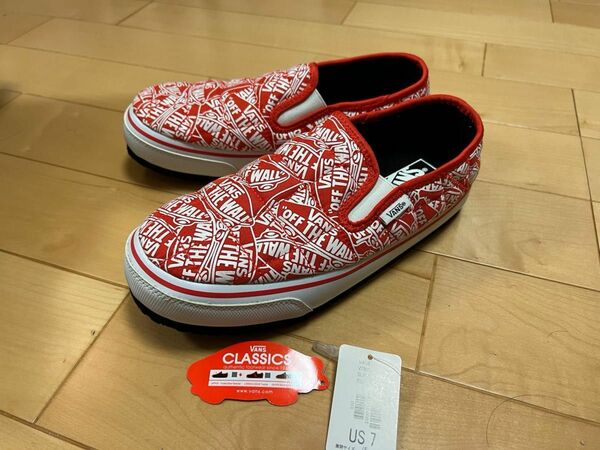 2足セット！　VANS ヴァンズ V7880 SLIP-ER RED LOGO V7880 SLIP-ER