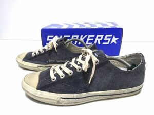 新品 GOLDEN GOOSE SNEAKERS V-STAR 2 DARK GREY CANVAS size 43 / ゴールデングース スニーカー ITALY製 メンズ 定価57200円