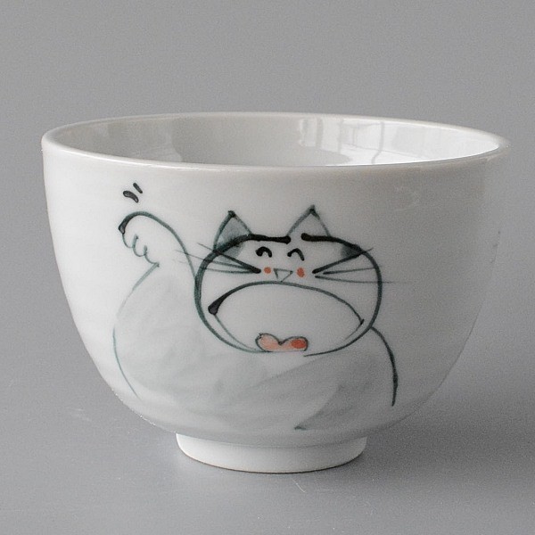 bowl small bowl hand-painted cat small bowl, tableware, Japanese tableware, bowl