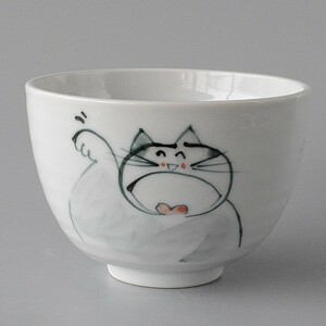 Art hand Auction bowl small bowl hand-painted cat small bowl, tableware, Japanese tableware, bowl