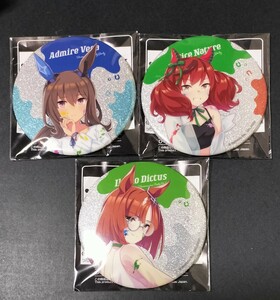 3点セット　未開封　非売品　ナムコ　ウマ娘　プリティーダービー　グリッター缶バッジ　ペインタースタイル　缶バッジ　バッジ