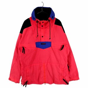 Columbia コロンビア アノラックパーカー ジャケット アウトドア キャンプ アウター 登山 ピンク (メンズ L) O2415 /1円スタート