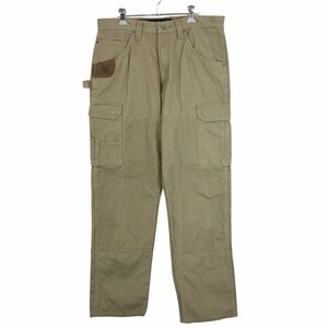 Wrangler ラングラー カーゴパンツ ダブルニー RIGGS WORK WEAR カーキ (メンズ 34) O3044 /1円スタート