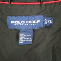 POLO GOLF ポロゴルフ ベスト 刺繍 ワンポイントロゴ ジップアップ ブラック (メンズ XL) O2897 /1円スタート_画像6